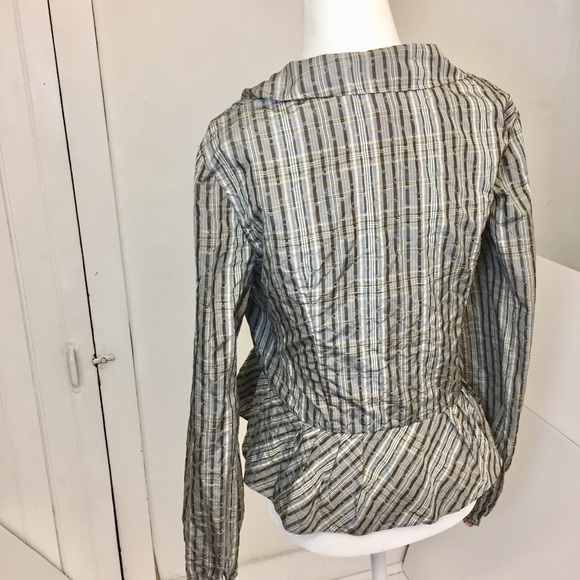 Classic Tailored Retro Peplum Blouse - Picture 5 of 8